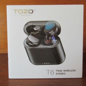 NWT NEW TOZO T6 WIRELESS STEREO EARBUDS